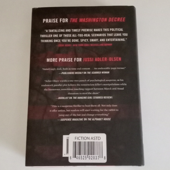 The Washington Decree Novel Hardcover Book - Picture 2 of 6